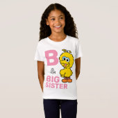 Big Bird | S is voor Big Sister T-shirt (Voorkant volledig)