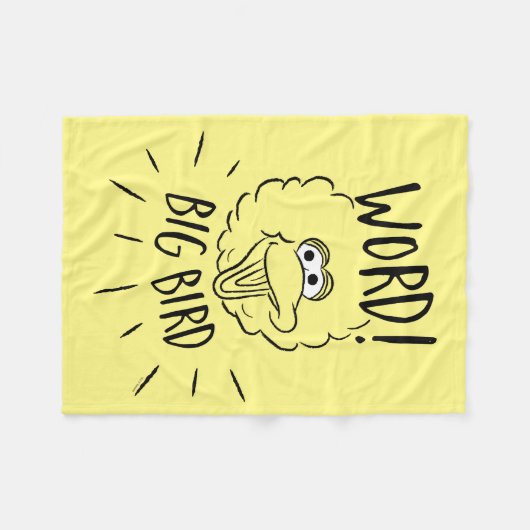 Big Bird Schaats Logo - Word! Big Bird Fleece Deken (Voorkant (Horizontaal))