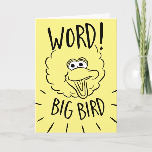 Big Bird Schaats Logo - Word! Big Bird Kaart (Voorkant)