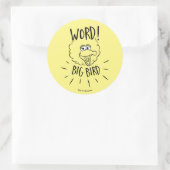 Big Bird Schaats Logo - Word! Big Bird Ronde Sticker (Tas)