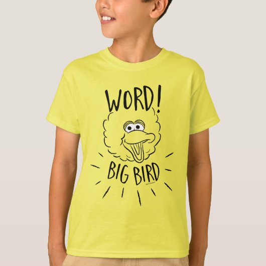 Big Bird Schaats Logo - Word! Big Bird T-shirt (Voorkant)