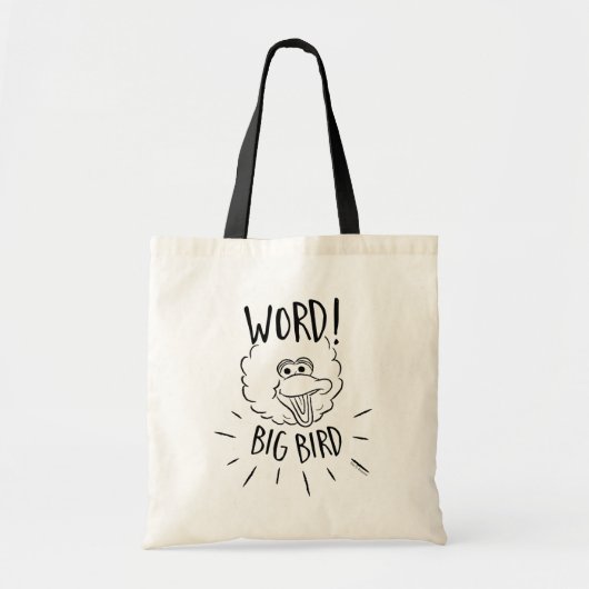 Big Bird Skate Logo - Woord! Big Bird Tote Bag (Voorkant)