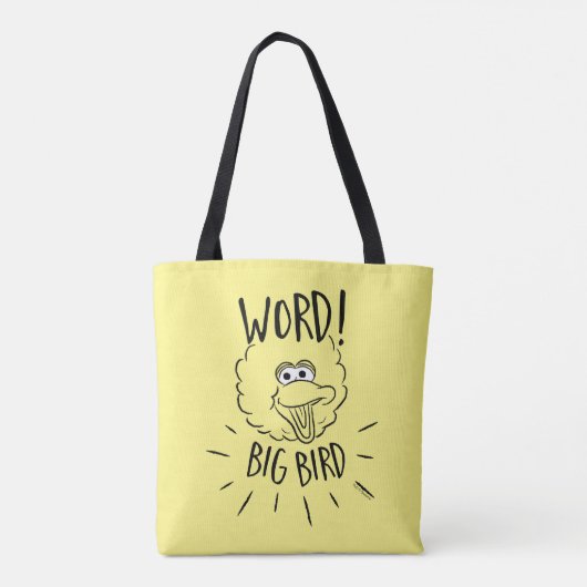 Big Bird Skate Logo - Word! Big Bird Tote Bag (Achterkant)