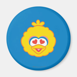 Big Bird Smiling Face met Heart-Shaped Eyes Magneet