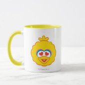 Big Bird Smiling Face met Heart-Shaped Eyes Mok (Links)