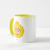 Big Bird Smiling Face met Heart-Shaped Eyes Mok (Voorkant links)