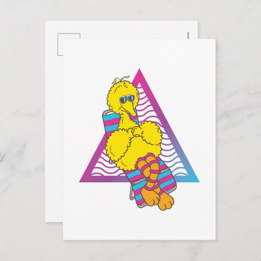 Big Bird | Summer Vibes Briefkaart (Voorkant / Achterkant)