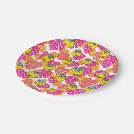 Big Bird | Tropisch patroon Papieren Bordje (Gekanteld)
