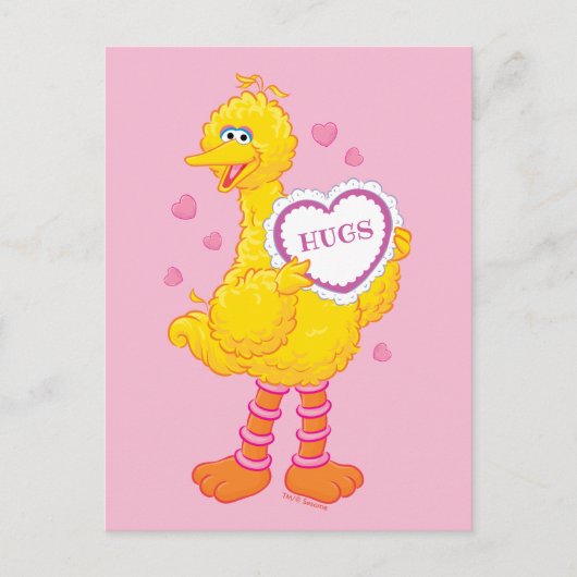 Big Bird Valentijn Briefkaart (Voorkant)