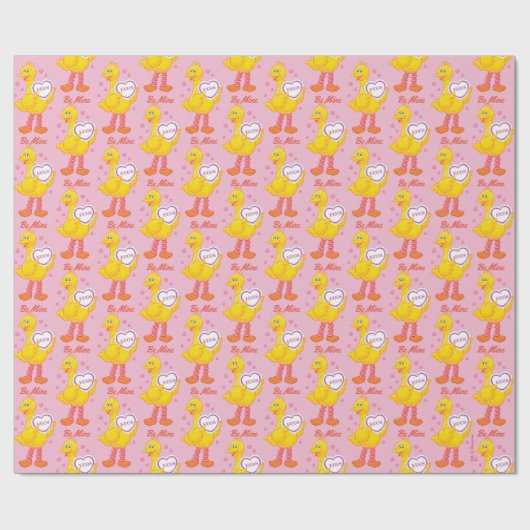 Big Bird Valentijn Cadeaupapier (Vlak)