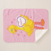 Big Bird Valentijn Sherpa Deken (Voorkant (horizontaal))