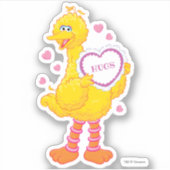 Big Bird Valentijn Sticker (Voorkant)