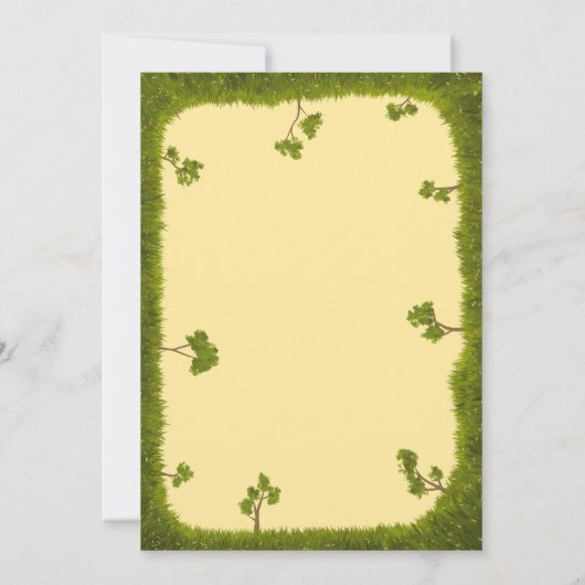 Big Bird van Sesamstraat Verjaardag Uitnodiging (Achterkant)