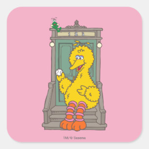 Big Bird  Vierkante Sticker