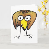 Big Birdie Notecard Kaart (Gele Bloem)