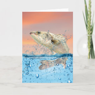 Big Birthday Fish in water Kaart
