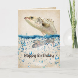 Big Birthday Fish in water Kaart