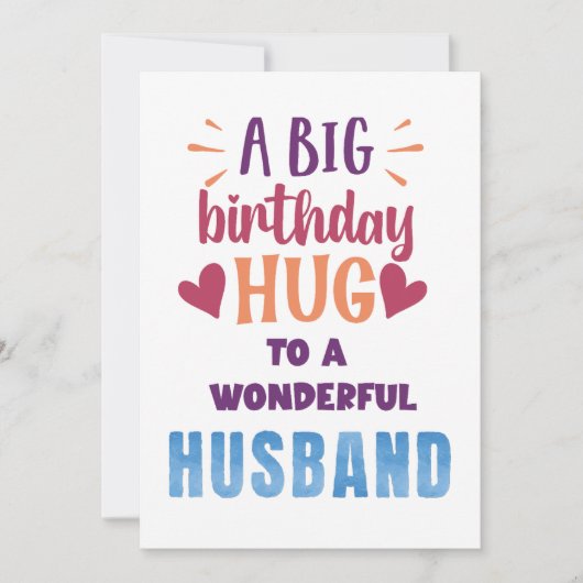 Big Birthday Hug Aangepaste Verjaardag Kaart voor (Voorkant)