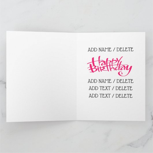 Big Birthday Kaart (Binnen)