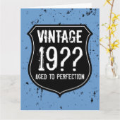 BIG Birthday wenskaart voor mannen | EXTRA GROOT Kaart (Gele Bloem)