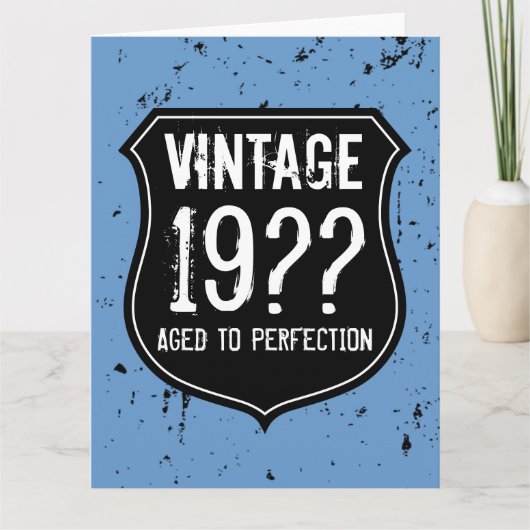 BIG Birthday wenskaart voor mannen | EXTRA GROOT Kaart (Voorkant)