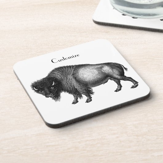 Big Bison Buffalo Thunder_Cove Bier Onderzetter (Linkerzijde)