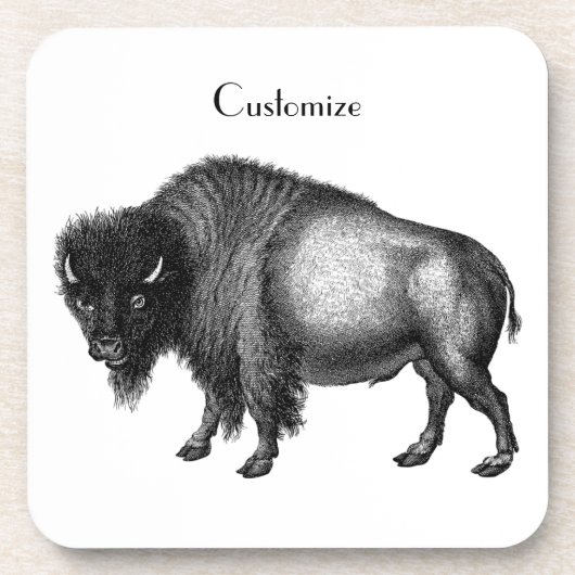Big Bison Buffalo Thunder_Cove Bier Onderzetter (Voorkant)