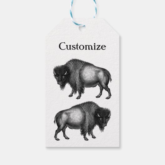 Big Bison Buffalo Thunder_Cove Cadeaulabel (Achterkant)
