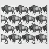 Big Bison Buffalo Thunder_Cove Cadeaupapier (Vlak)