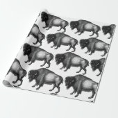 Big Bison Buffalo Thunder_Cove Cadeaupapier (Uitgerold)