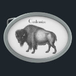 Big Bison Buffalo Thunder_Cove Gesp<br><div class="desc">" big bull bison " van noord - amerika en europa ,  geen waterbuffel van afrika en azië ,  om zich te personaliseren door op elke achtergrondkleur over te stappen naar jouw naam</div>