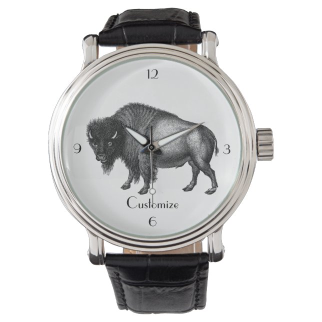 Big Bison Buffalo Thunder_Cove Horloge (Voorkant)