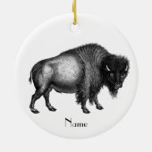 Big Bison Buffalo Thunder_Cove Keramisch Ornament (Achterkant)