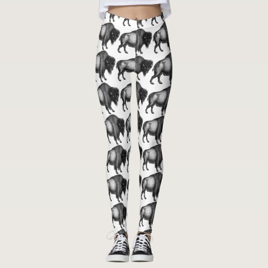 Big Bison Buffalo Thunder_Cove Leggings (Voorkant)
