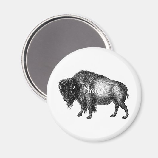 Big Bison Buffalo Thunder_Cove Magneet (Voorkant / Achterkant)