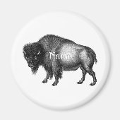 Big Bison Buffalo Thunder_Cove Magneet (Voorkant)