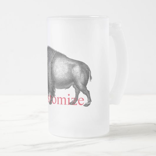 Big Bison Buffalo Thunder_Cove Matglas Bierpul (Voorkant rechts)