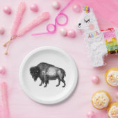 Big Bison Buffalo Thunder_Cove Papieren Bordje (Feest)