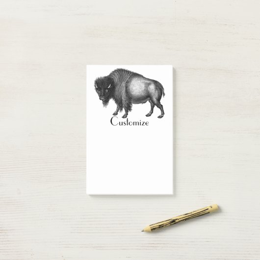 Big Bison Buffalo Thunder_Cove Post-it® Notes (Op bureau)