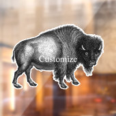 Big Bison Buffalo Thunder_Cove Raamsticker (Vel 2)