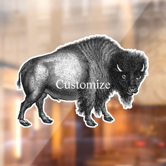 Big Bison Buffalo Thunder_Cove Raamsticker (Vel 2)