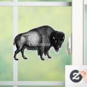 Big Bison Buffalo Thunder_Cove Raamsticker (Huis)