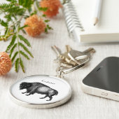 Big Bison Buffalo Thunder_Cove Sleutelhanger (Zijkant)