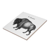 Big Bison Buffalo Thunder_Cove Tegeltje (Zijkant)