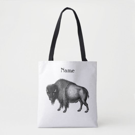 Big Bison Buffalo Thunder_Cove Tote Bag (Voorkant)