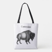Big Bison Buffalo Thunder_Cove Tote Bag (Achterkant)