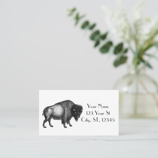 Big Bison Buffalo Thunder_Cove Visitekaartje (Staand voorkant)