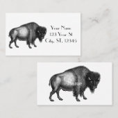 Big Bison Buffalo Thunder_Cove Visitekaartje (Voorkant / Achterkant)
