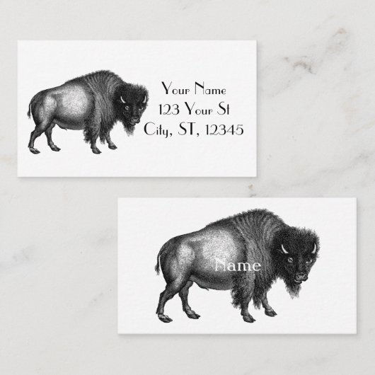 Big Bison Buffalo Thunder_Cove Visitekaartje (Voorkant / Achterkant)