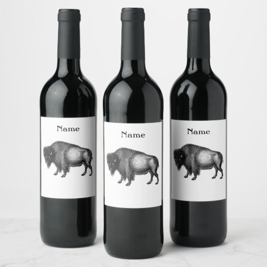 Big Bison Buffalo Thunder_Cove Wijn Etiket (Flessen)